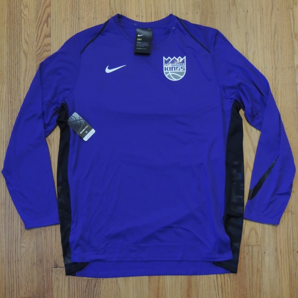 Sacramento Kings Nike Long Sleeve NBA Dri Fit NEW